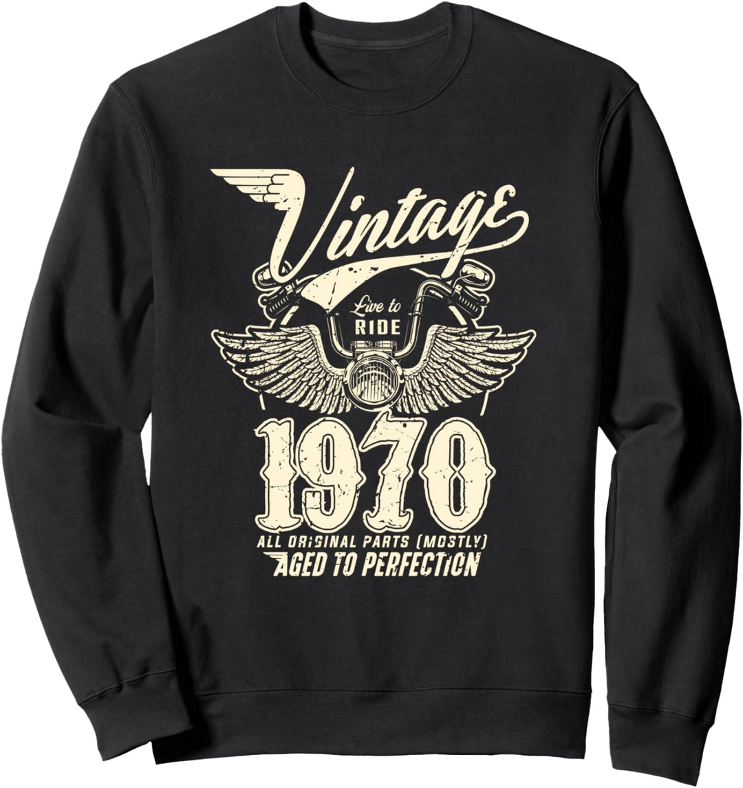 50. Geburtstag Geschenk Vintage 1970 50 Jahre Männer Frauen Sweatshirt