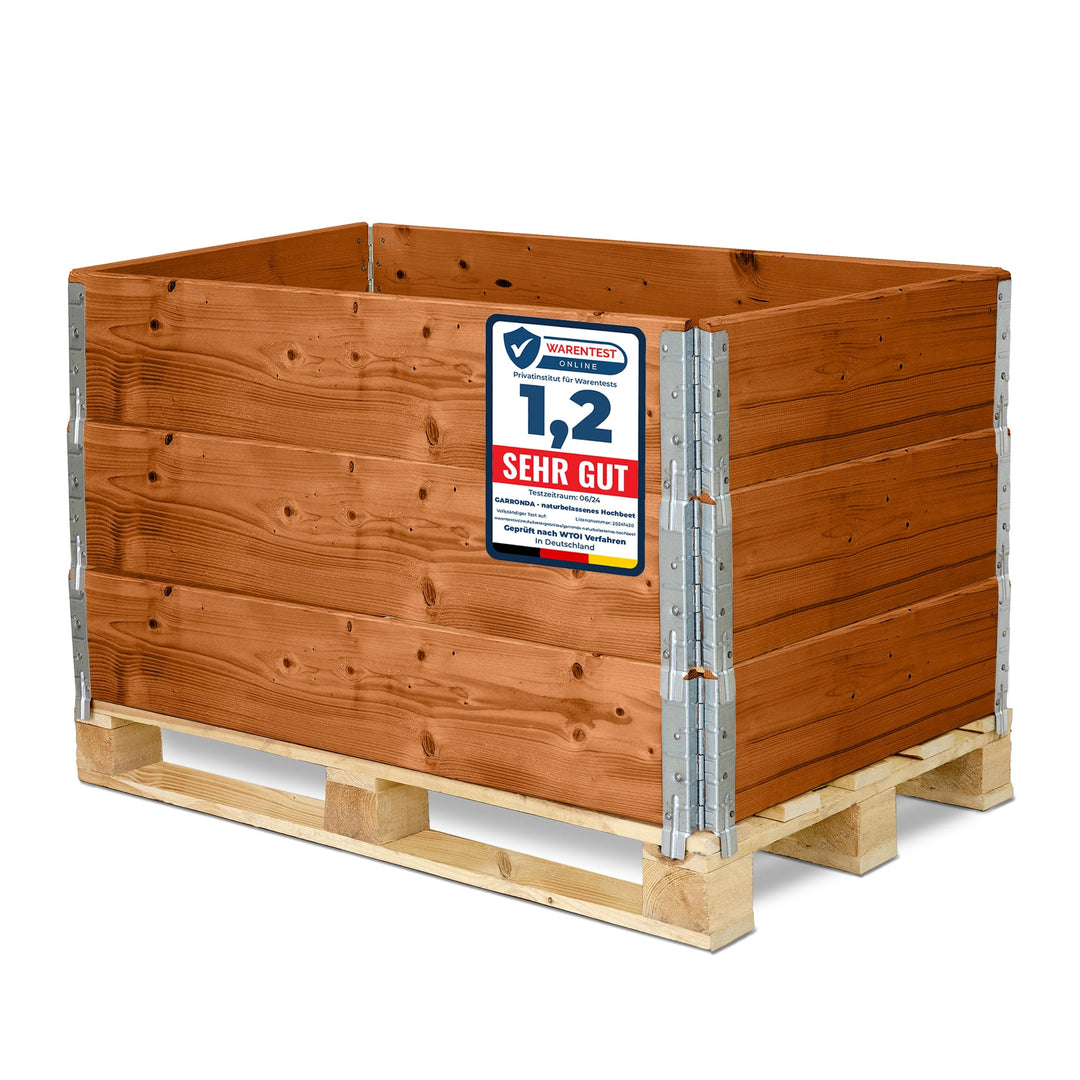 Holzaufsatzrahmen für Palette Aufbewahrungskiste aus Holz Palettenaufsatzrahmen Holzkiste (ohne Pale