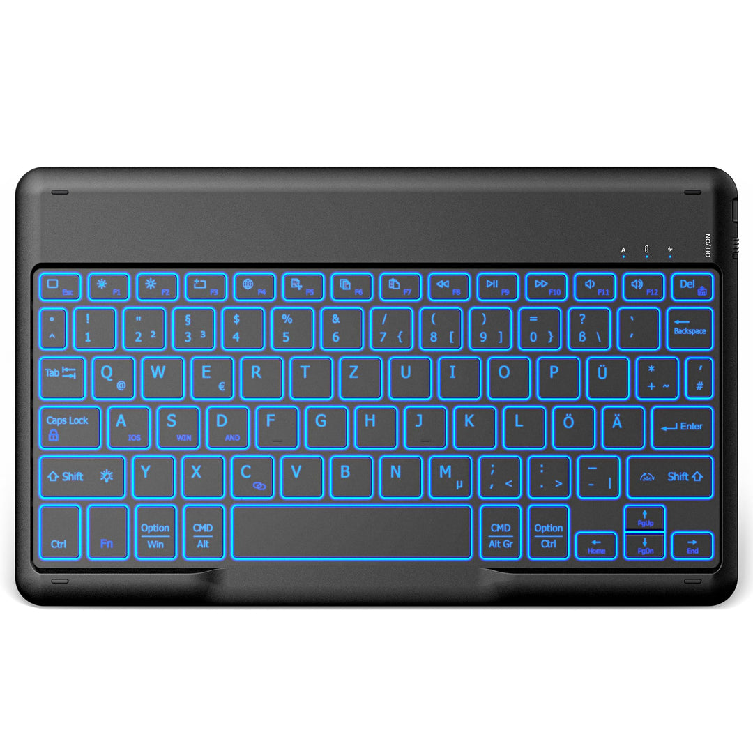 EasyAcc Bluetooth-Tastatur, Kabellose Bluetooth-Tastatur kompatibel mit Windows/Android/iOS, Tastatu