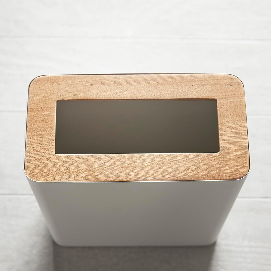 Trash Can Square - Rin - natural weiss, weiss