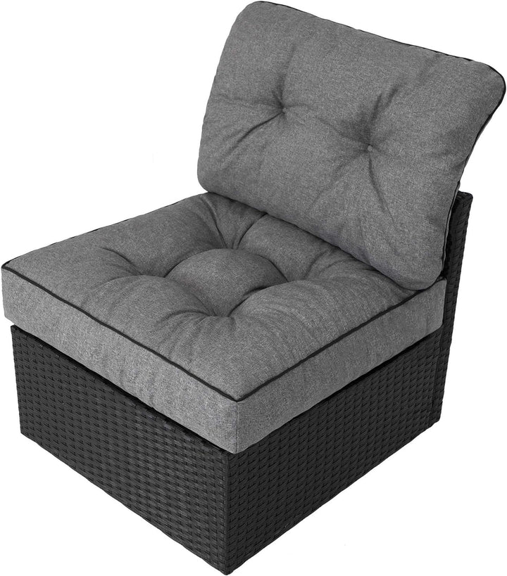 HOBBYGARDEN Gartenkissen auf rataanmöbel Rataan Gartenpolster Polster Auflagen Dekokissen Kissen 70x