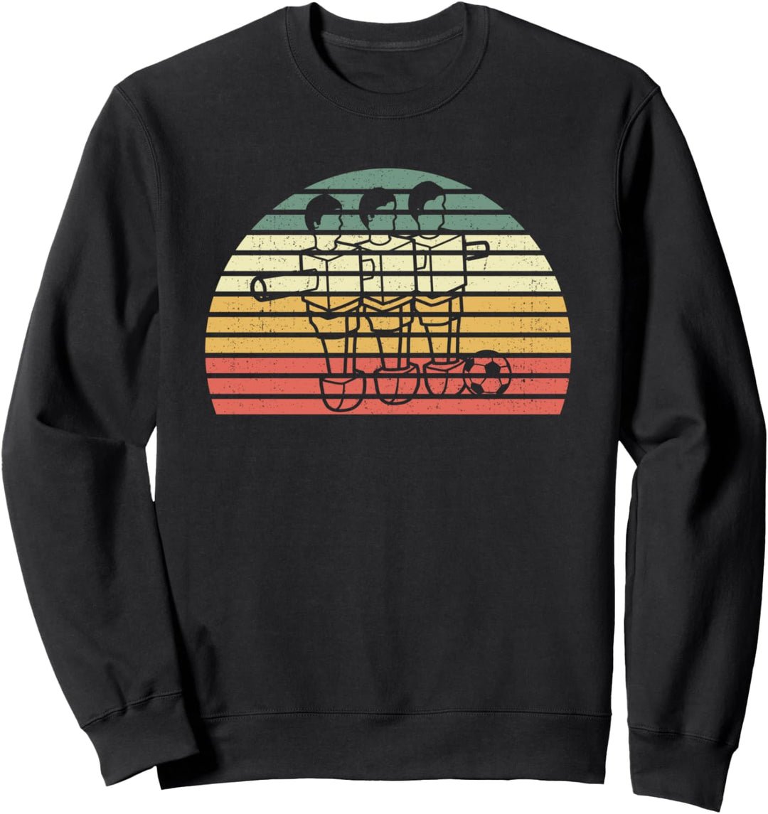 Retro Tischfussball Kickern - Vintage Tischkicker Wuzzler Sweatshirt