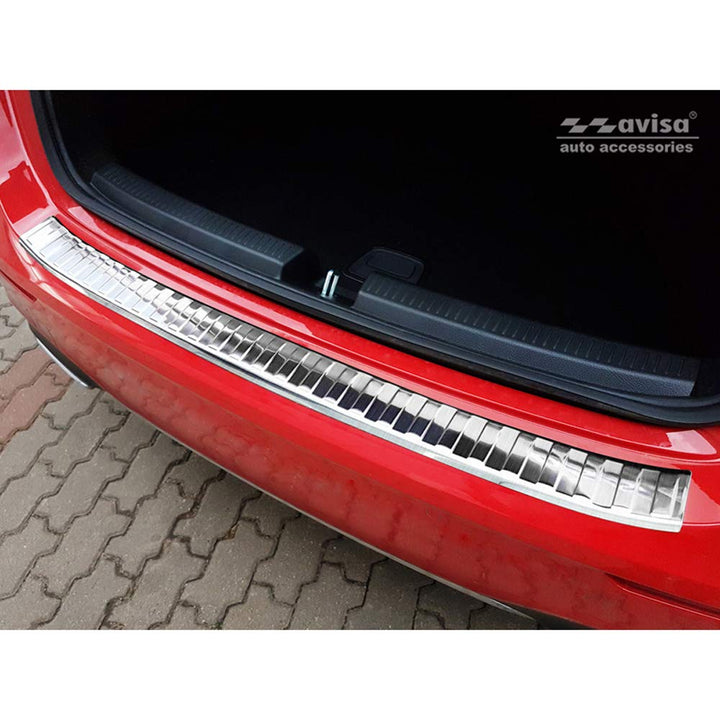 Edelstahl Heckstossstangenschutz kompatibel mit Mercedes A-Klasse W177 HB 2018- inkl. AMG & EQ 'Ribs