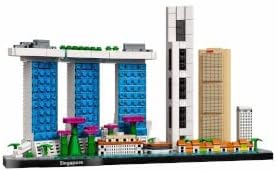 LEGO 21057 Architecture Singapur Modellbausatz für Erwachsene, Skyline-Kollektion, Home Deko zum Bas