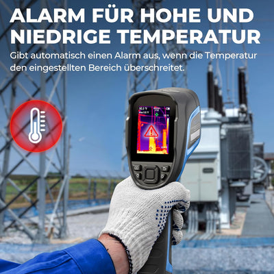 TOPDON Infrarot Wärmebildkamera - TC004, 256 x 192 Pixel, Temperaturbereich –20 °C bis +350 °C, Prof