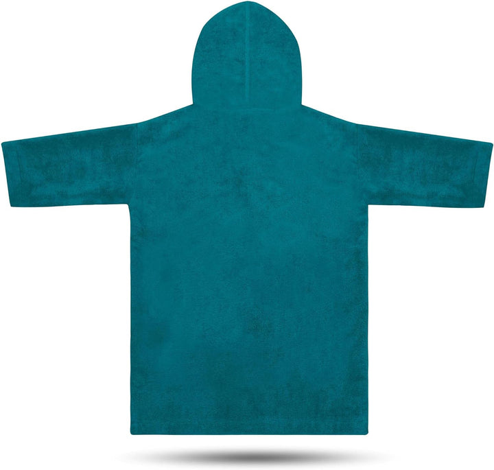 normani Kinder Langarm Badeponcho - Frottee Kapuzenhandtuch für Jungen und Mädchen 2-5 Jahre Blau, 2