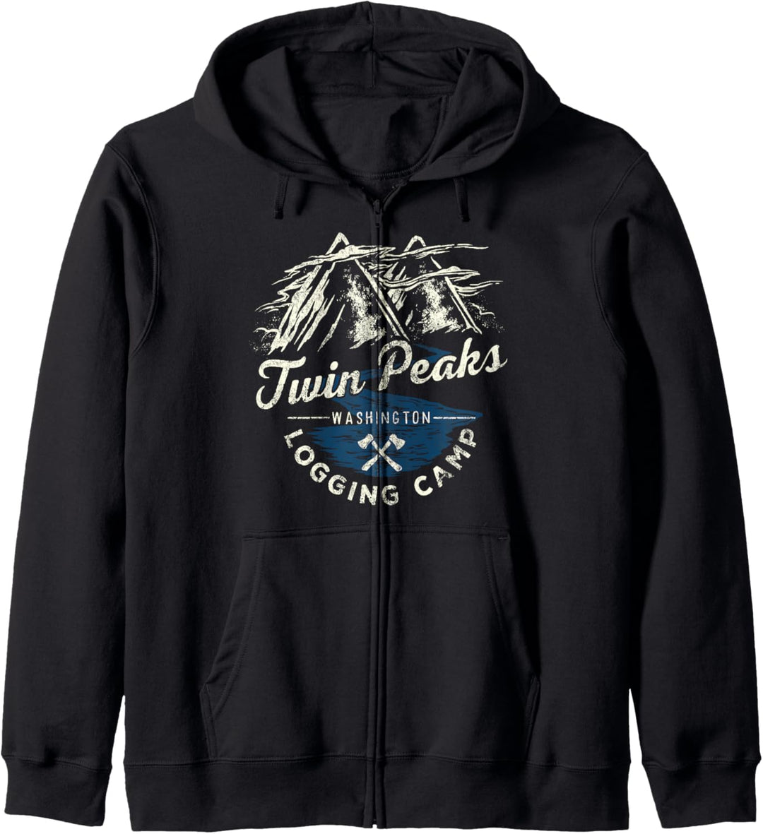 Twin Peaks Washington Logging Camp Vintage Kapuzenjacke