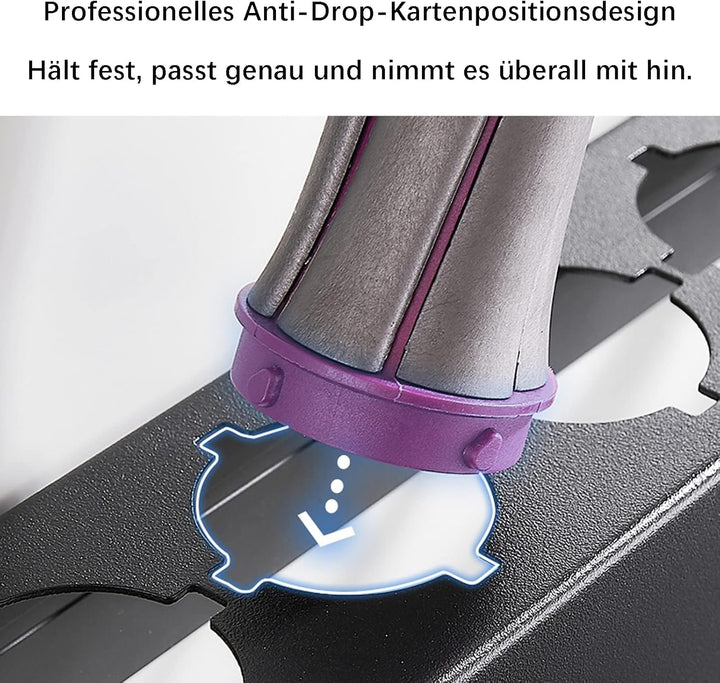 Wandhalterung Curling Halter Organizer Stand Lagerregal für Dyson Airwrap, Edelstahl ohne Stanzen Au