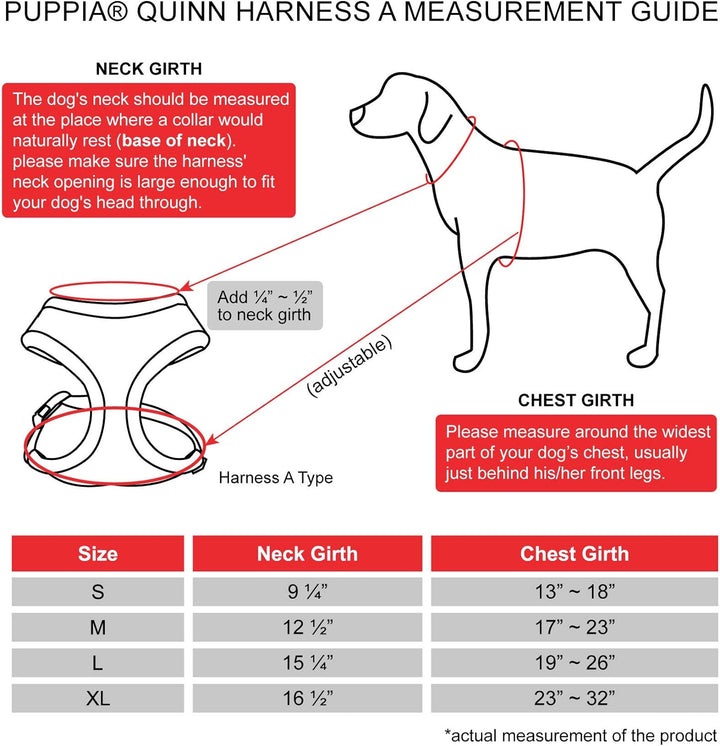Puppia Quinn Harness A, Farbe: Navy, Grösse: XL Navy XL, Navy XL