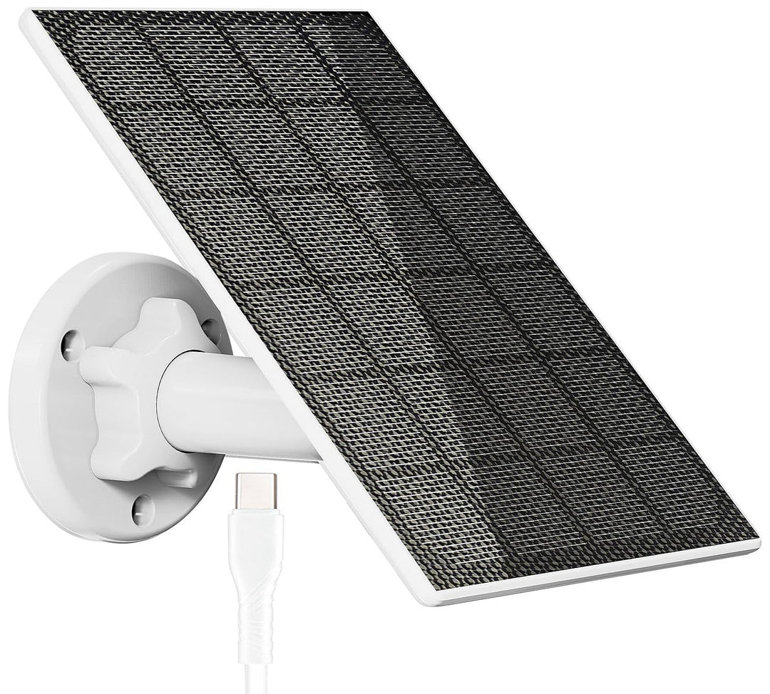 revolt Solar Panel USB C: Solarpanel für Akku-IP-Kameras mit USB-C, 3 W, 5 V, IP65 (Solarpanel 5V, S