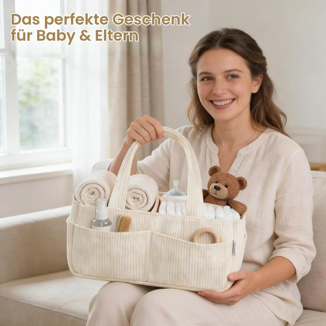 Wickelkorb Organizer, Baby-Aufbewahrungskorb für Wickeltisch, Wickelorganizer, Baby-Diaper-Caddy-Org