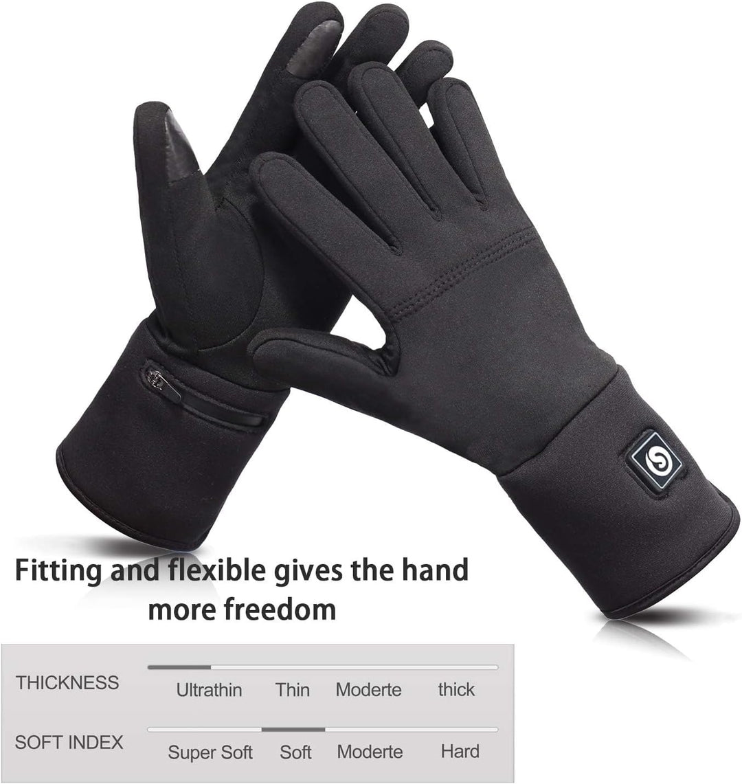 elektrische beheizte Handschuhe für Herren Damen，wiederaufladbar beheizbare Winter Handschuhe für Ou