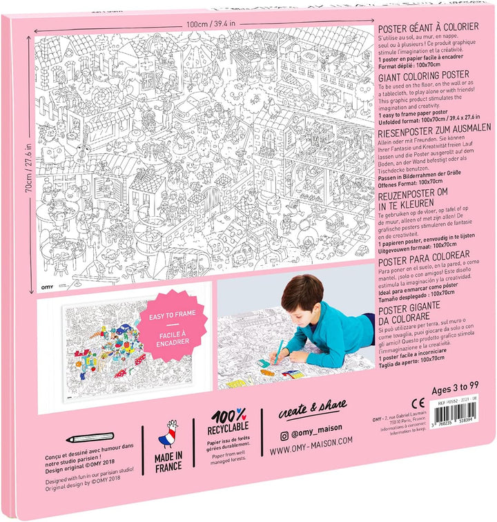 Omy Riesiges Malposter für Kinder – Kinderleben Kids Life, Kids Life