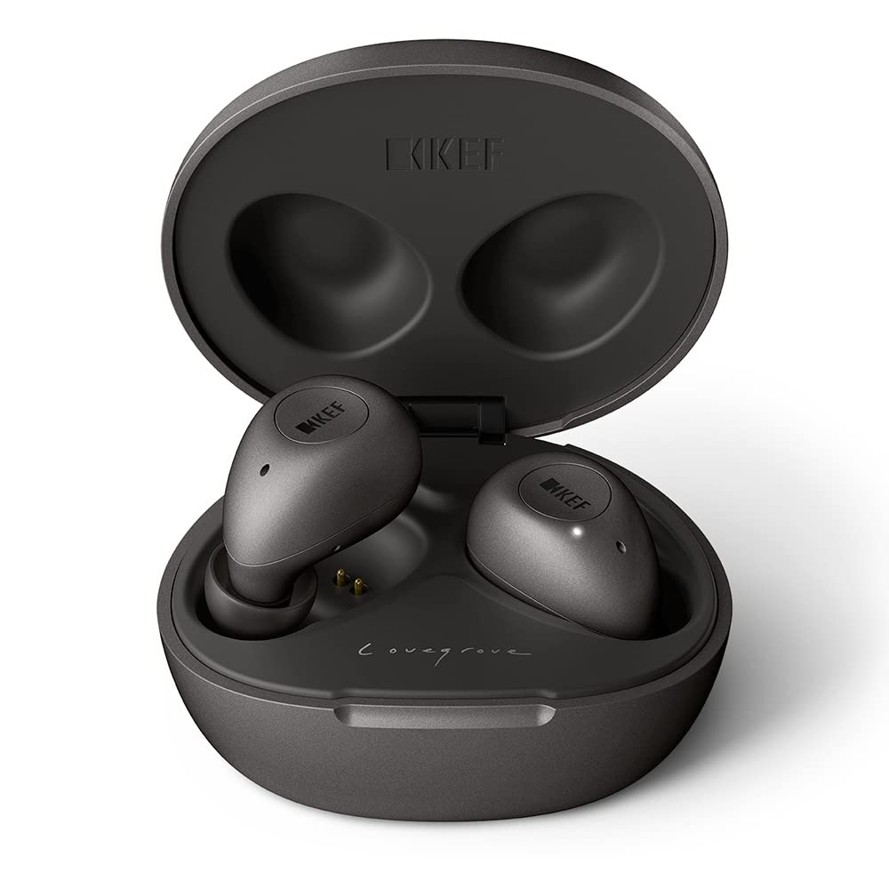 KEF Mu3 Noise Cancelling True Wireless Earphones (Charcoal Grey)