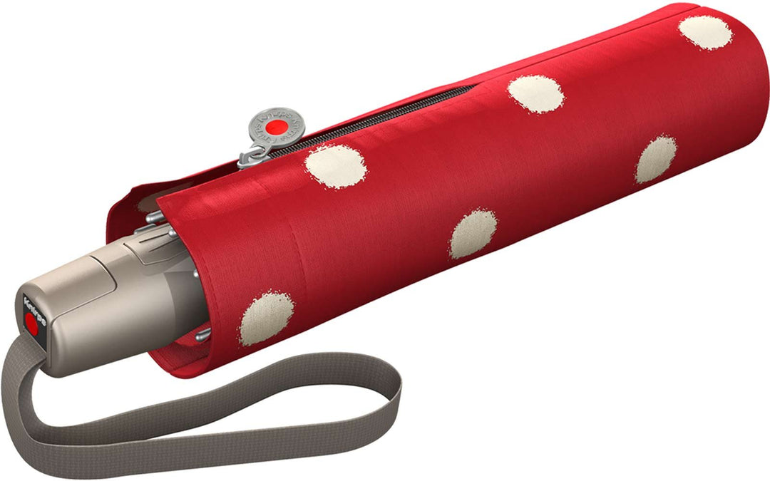 Knirps Regenschirm Fiber T2 Duomatic Taschenschirm - Stripe Art dot art red, dot art red