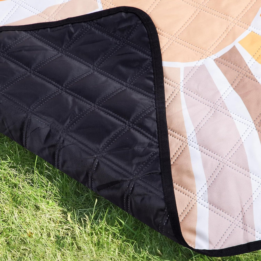 Jopee Gross Outdoor Picknickdecke, 200 x 200cm Wasserdicht Faltbare Stranddecke für 4-6 Personen, Le