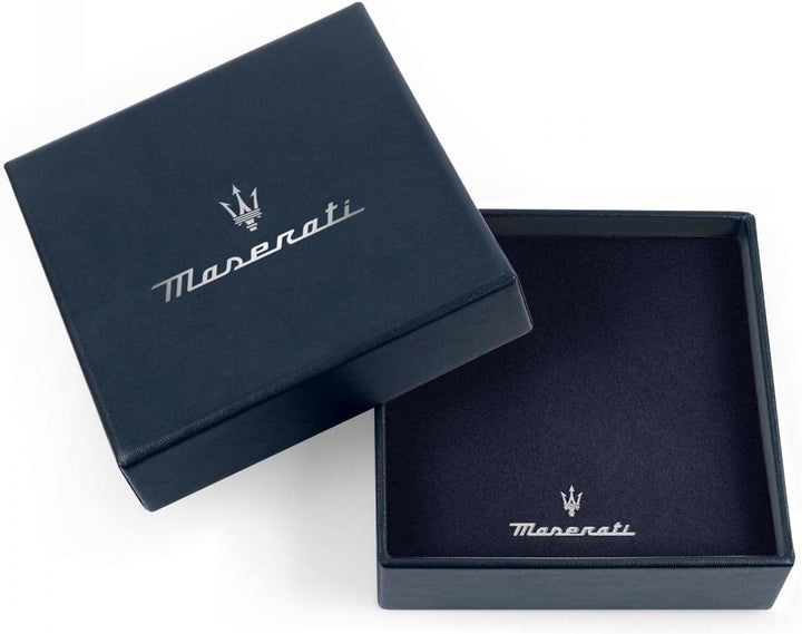 Maserati Recycled Leather Herren Armband - JM223AVE19 Schwarz, Schwarz