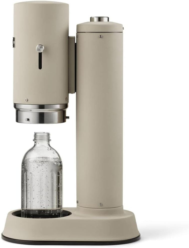 Aarke Carbonator Pro, Wassersprudler mit Glasflasche, Sand Finish, Sand