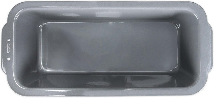 Städter we love baking silberne Brot-Back-Kastenform 35 x 14,5 - Höhe 8,5cm - aus Metall emailliert