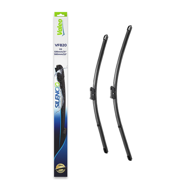 Valeo Silencio VF820 Wischerblatt 577820 Vorderansicht: 530mm / 580mm Menge Set 2 Einheiten Fahrerse