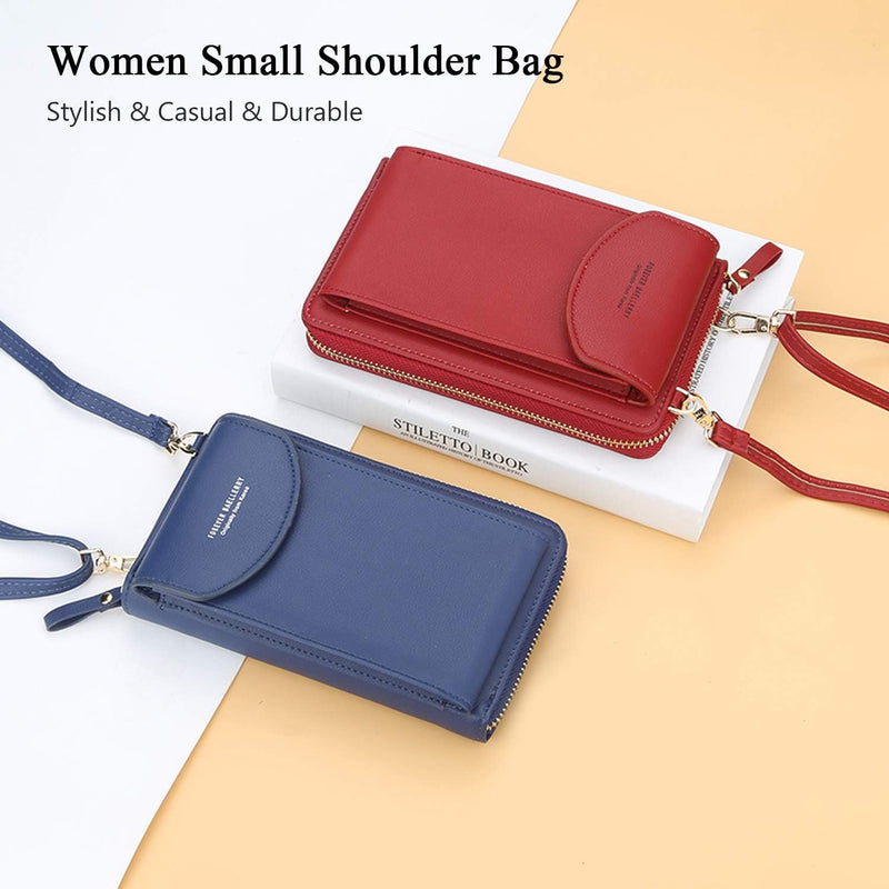 FANDARE Umhängetasche Damen Schultertaschen Geldbörse Leichte Handy-Brieftasche Crossbody Bag für Mä