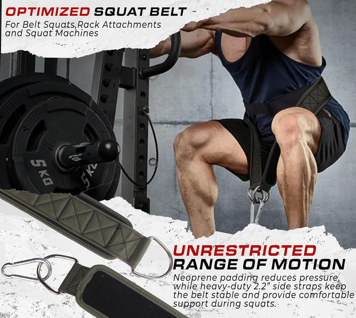 TAVIEW Gürtel für Kniebeugen, Rackbefestigung & Kniebeugenmaschine, Gewichtheben & Powerlifting – Rü