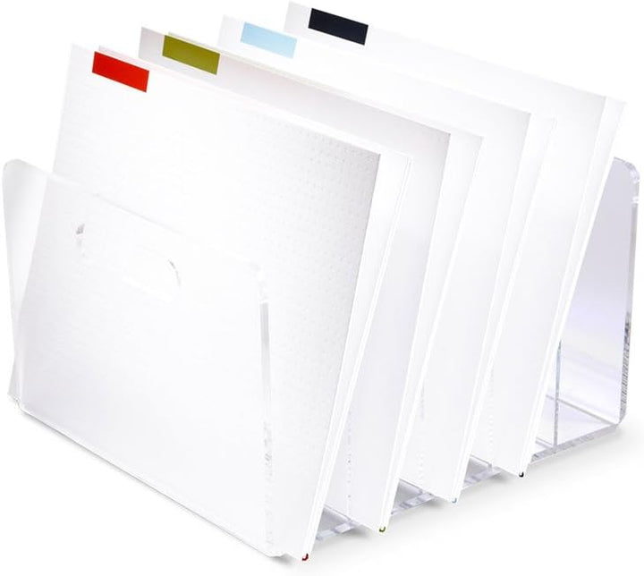 RUSSELL+HAZEL Acryl-Collator, transparentes Acryl, 25,4 x 29,2 x 16,5 cm, 5 Steckplätze (30790), Col