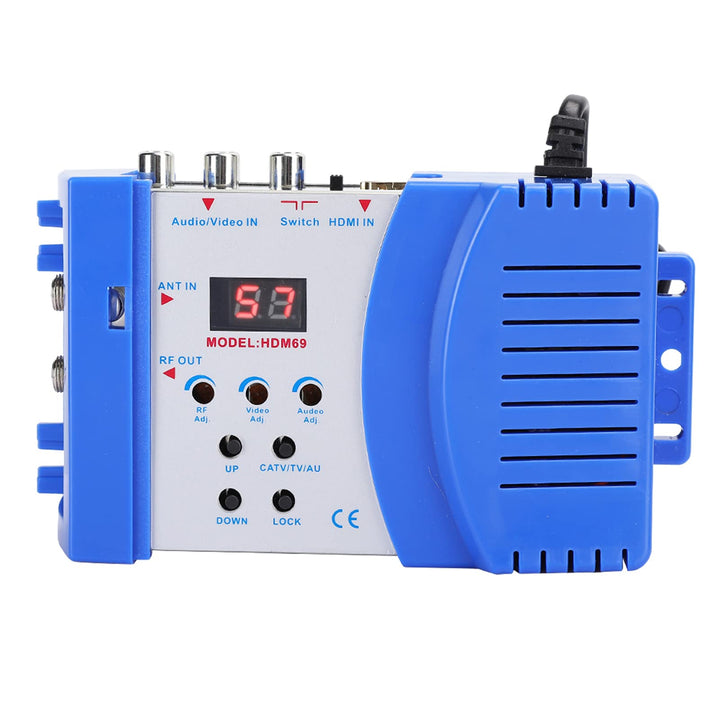1080P Digital RF HDMI Modulator, HDM69 Digital Modulator AV Converter to VHF UHF PAL Standard Handhe