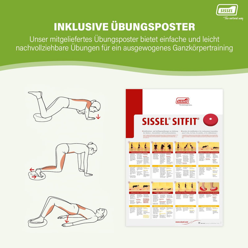 SISSEL SITFIT, Luftgefülltes Balancekissen für Aktives Sitzen und Training, Unterschiedliche Grössen