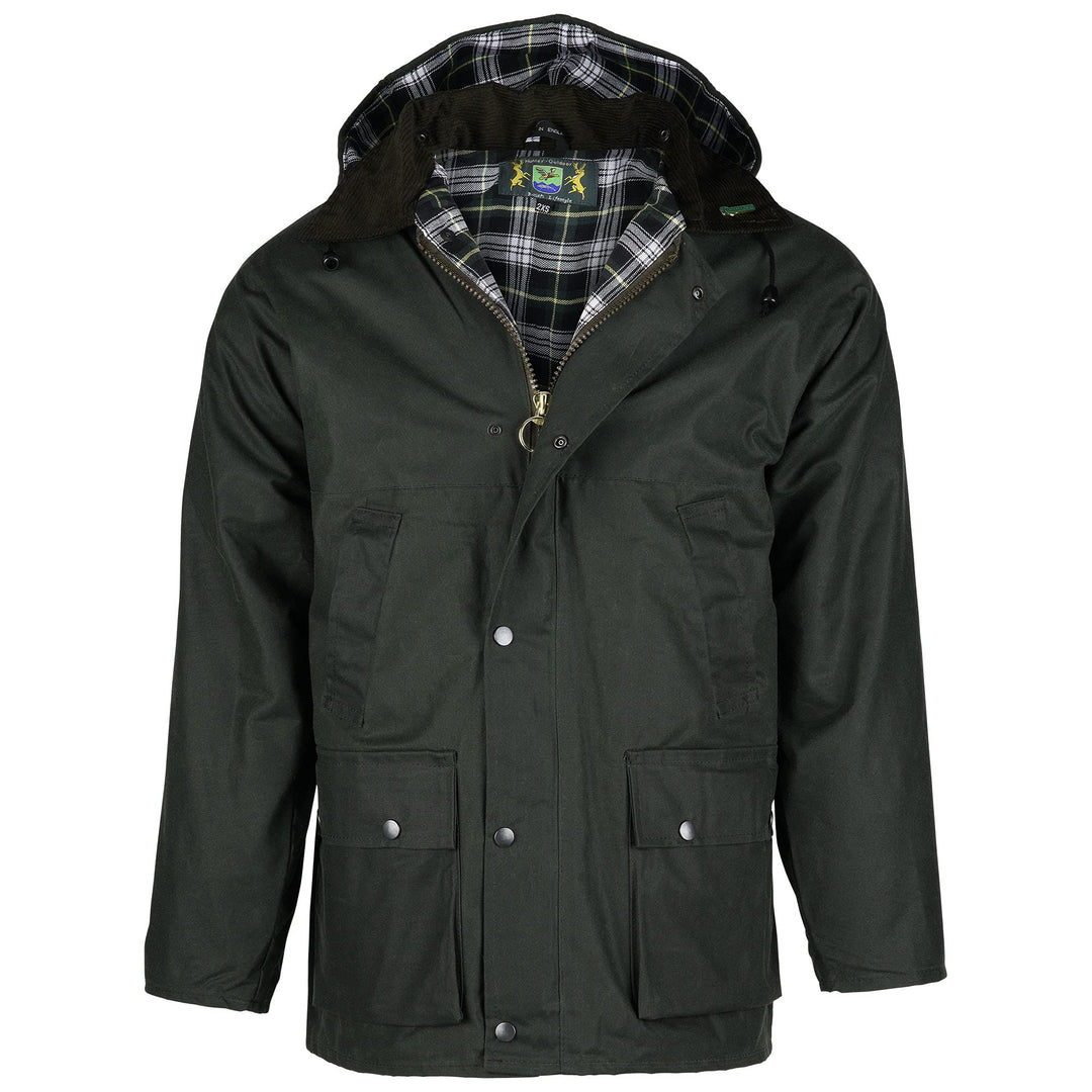 Romneys Wachsjacke Country – klassische englische Outdoorjacke aus gewachster Baumwolle, wasserdicht