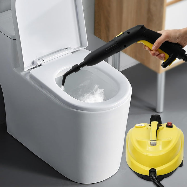 2000W Dampfreiniger, 1.7L Mehrzweck Handdampfreiniger mit 360° Drehbare Bürste, steam cleaner für Re