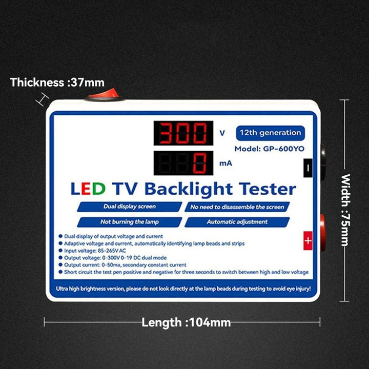 LED-Tester, 0-300 V Ausgang, LED-TV-Hintergrundbeleuchtungstester, Mehrzweck-LED-Streifen, Perlen, B