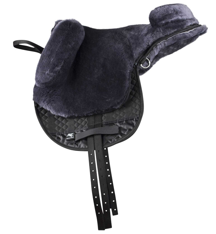 Engel Reitsport Lammfell Fellsattel R2 Englisch Lammfell anthrazit, Lammfell anthrazit