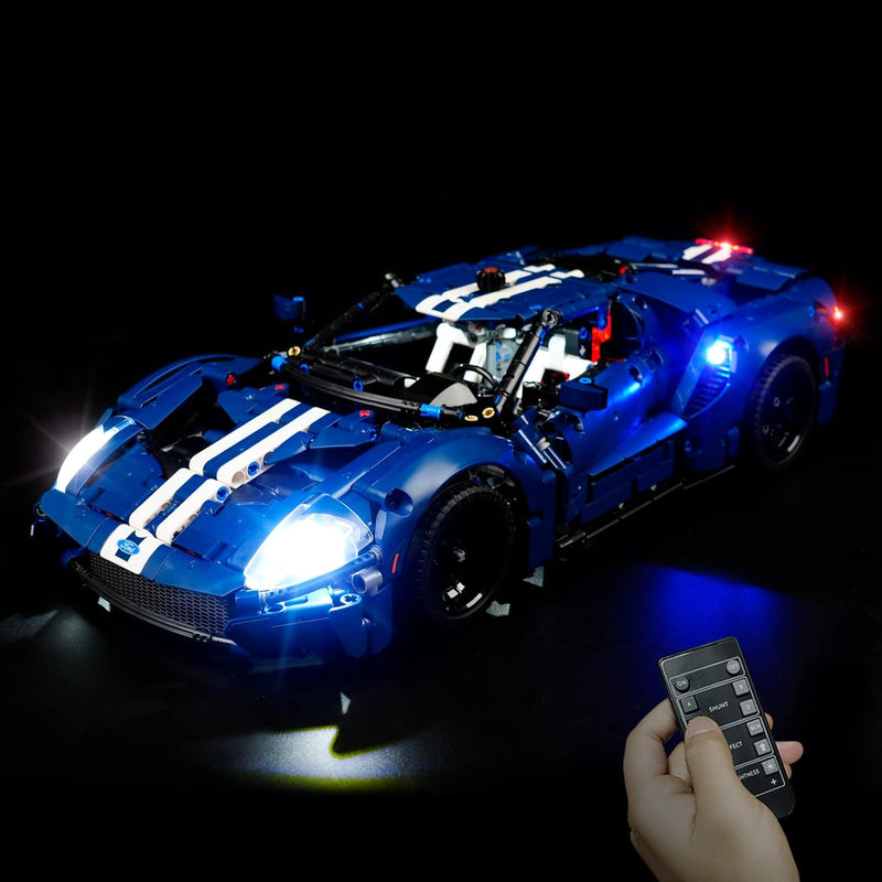 cooldac LED Licht-Kit für Lego 42154 Technic Ford GT 2022 Auto-Modellbausatz, Led Beleuchtungs Set K