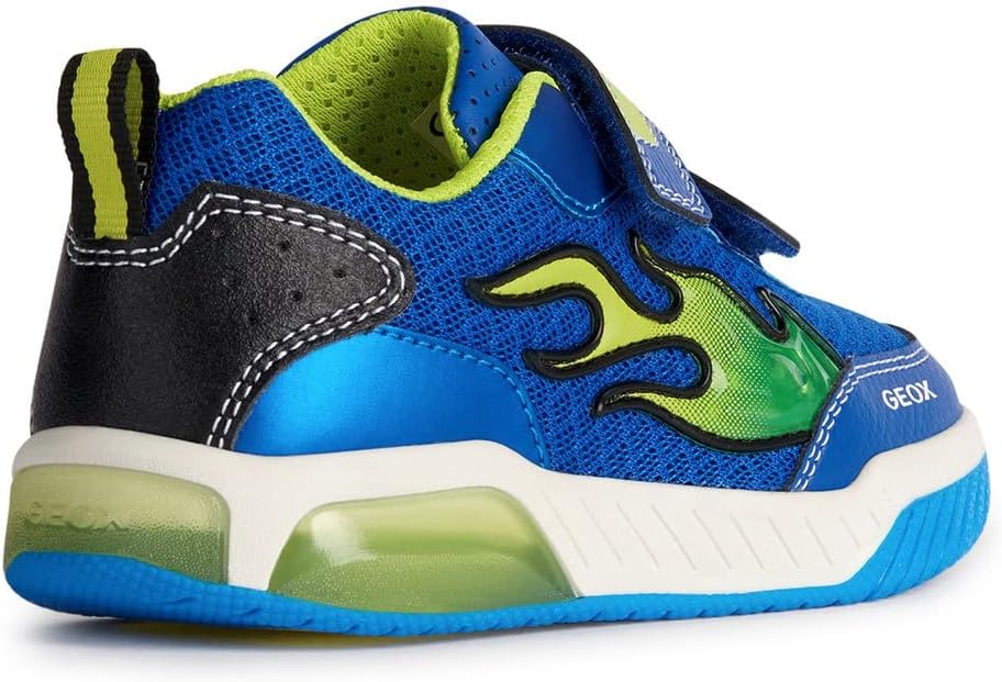 Geox Jungen J Inek Boy Sneaker 34 EU Royal Lime, 34 EU Royal Lime