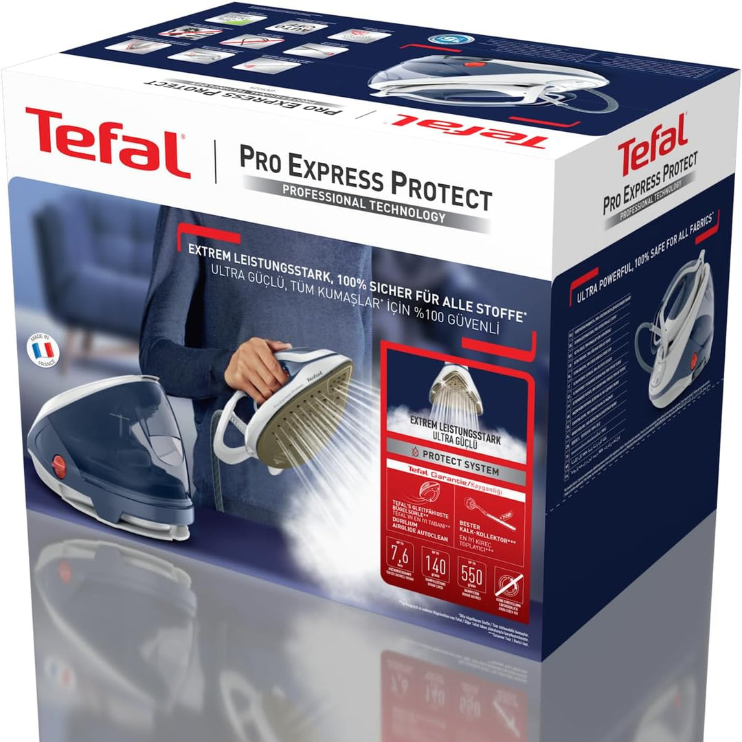 Tefal GV9225 Pro Express Protect Dampfbügelstation | 7,6 Bar Dampfdruck | variable Dampfmenge: 140 g