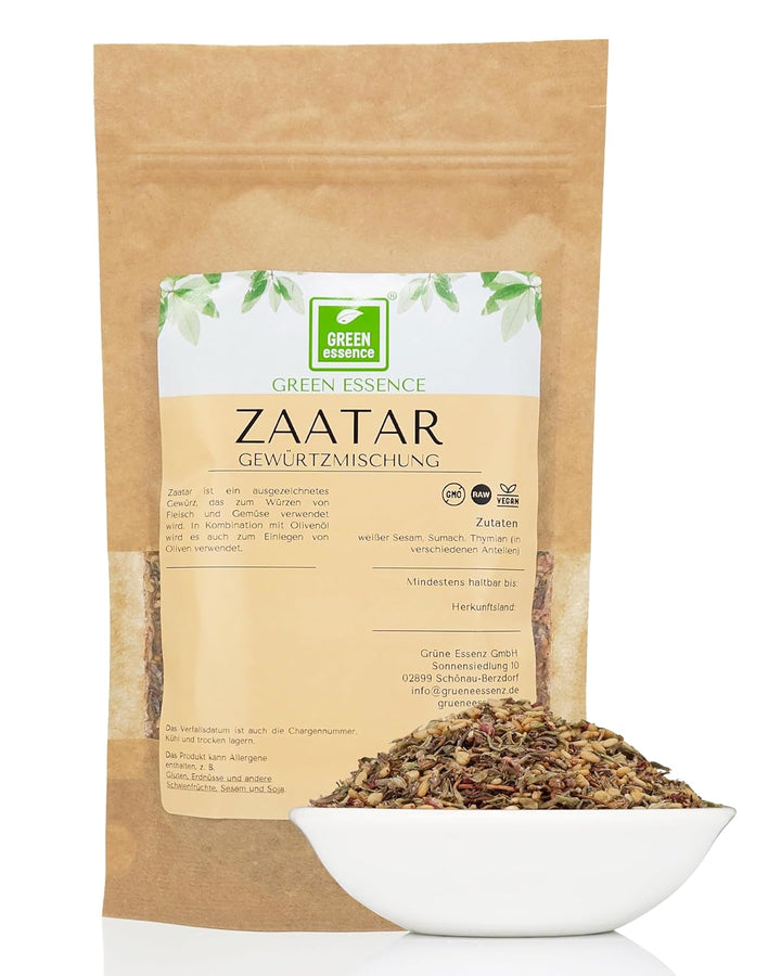 Zaatar Gewürzmischung 1Kg von Green Essence - Za’atar arabische Gewürze ohne Salz - orientalische Ge