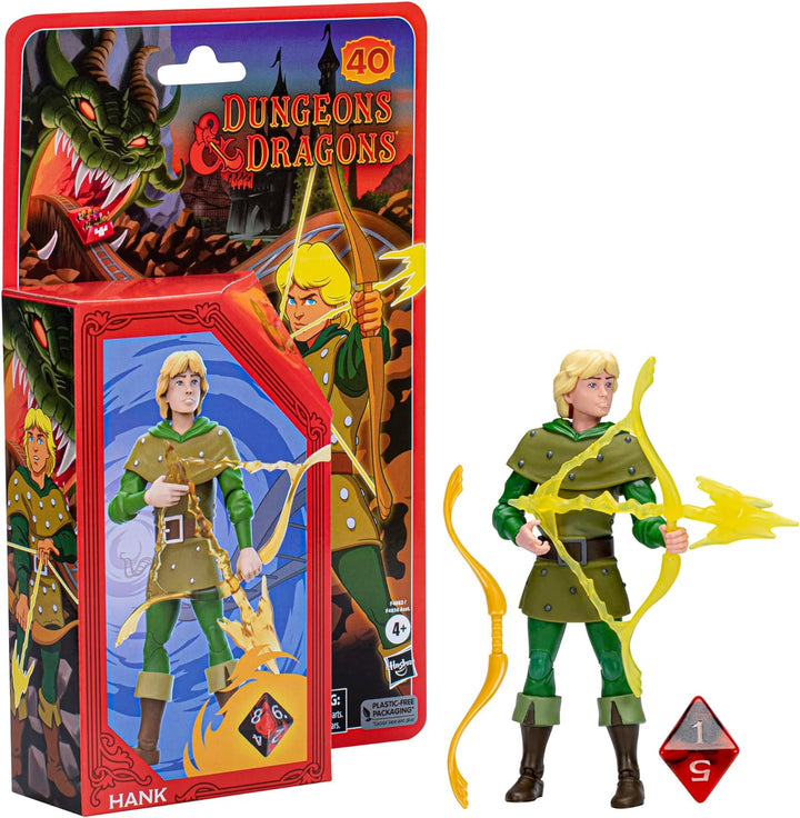 Hasbro Dungeons & Dragons Cartoon Classics, Set mit 2 Figuren, D&D, 15 cm, Bobby & Uni HANK, HANK