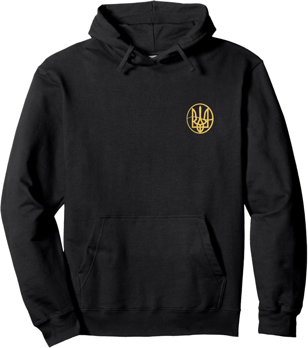 Ukrainisches goldenes Wappen Ukrainische Flagge Ukrainische Männer Pullover Hoodie