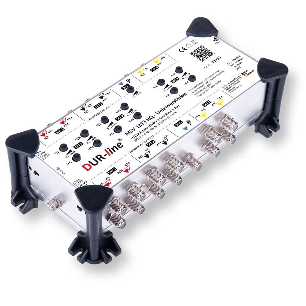 DUR-line MSV 1313 HQ Linienverstärker - Zur Verstärkung von Kaskaden-Systemen von 3 Satelliten - Mad