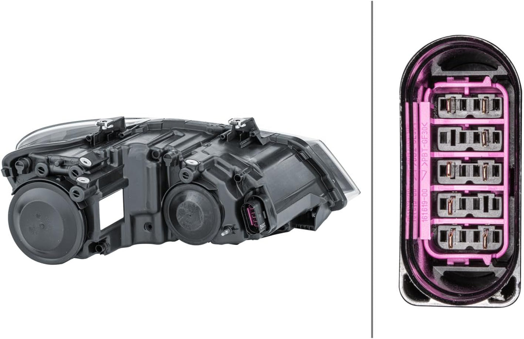 HELLA 1EE 247 051-011 Halogen-Hauptscheinwerfer - links - für u.a. VW Polo (6R1, 6C1), Links