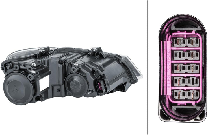 HELLA 1EE 247 051-011 Halogen-Hauptscheinwerfer - links - für u.a. VW Polo (6R1, 6C1), Links