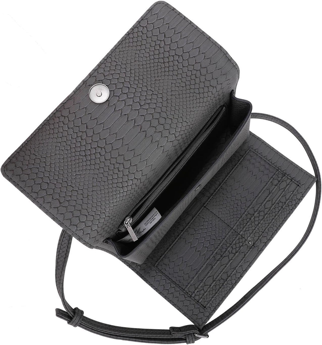 Fritzi aus Preussen Damen Flap01 Cross Ecxo 457 Black Idol Umhängetasche