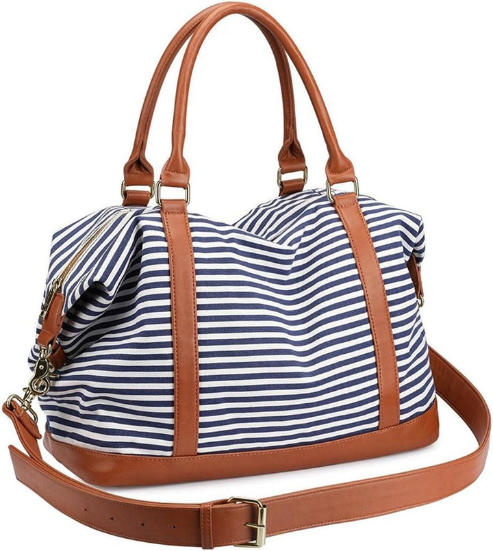 LOSMILE Damen Reisetaschen Handgepäck Canvas Sporttasche Weekender Tasche Carry-on Duffle Bag Frauen