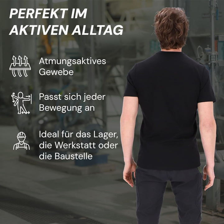 PUMA Workwear Advanced Kollektion - T-Shirts für Herren - Brusttasche und Utility Fach an der Schult