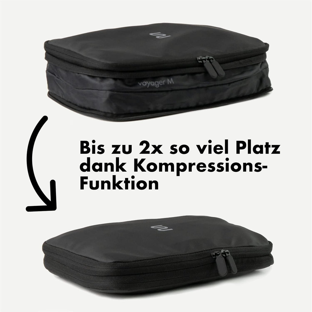 onemate – Packing Cubes mit Kompressionsfunktion – Packwürfel für Rucksack und Koffer – Packtaschen