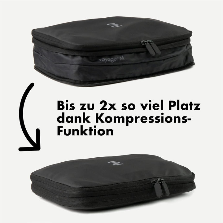 onemate – Packing Cubes mit Kompressionsfunktion – Packwürfel für Rucksack und Koffer – Packtaschen