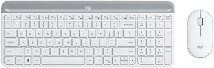 Logitech MK470 Slim Combo Kabelloses Tastatur-Maus-Set, 2.4 GHz Verbindung via Nano-USB-Empfänger, 1