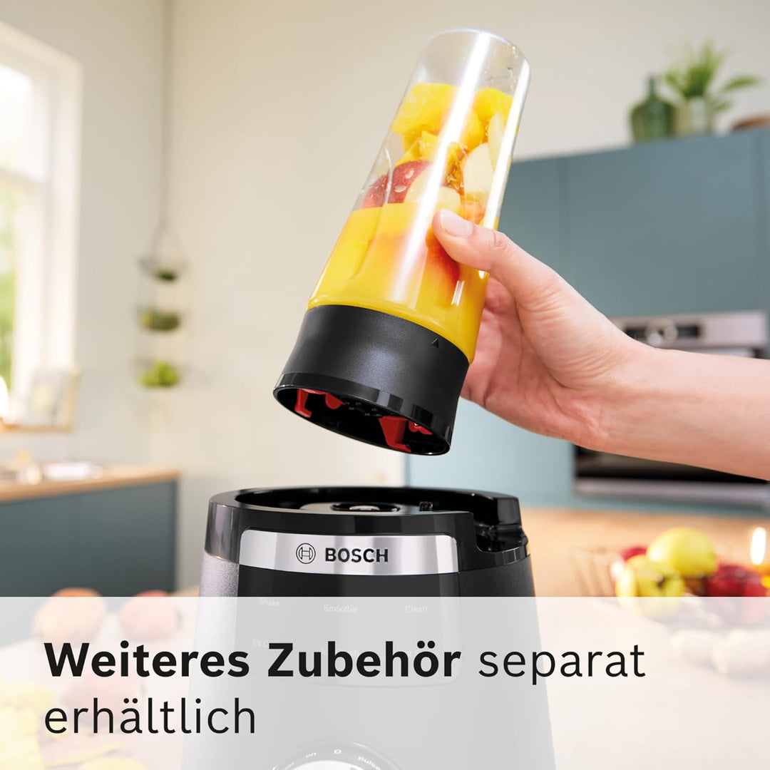 Bosch Hochleistungsmixer, Smoothie Maker, 1800W, VitaPower Serie 6 MMB6652B, 45.000 U-min, Programme