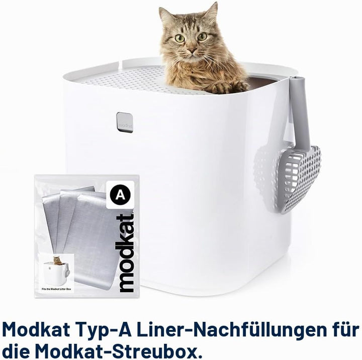 Modkat Litter Box Perfect Fit Wiederverwendbare Liner mit Griffen, 3er-Pack